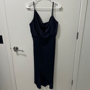 Showpo Navy blue slip dress